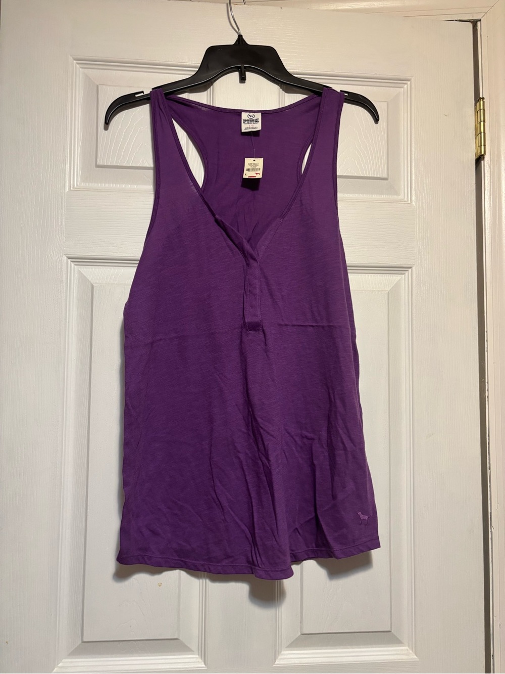 Victoria's Secret Purple Racerback V-Neck Tank Top